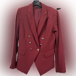 White House black market, NWOT, red blazer with silver buttons, size 10